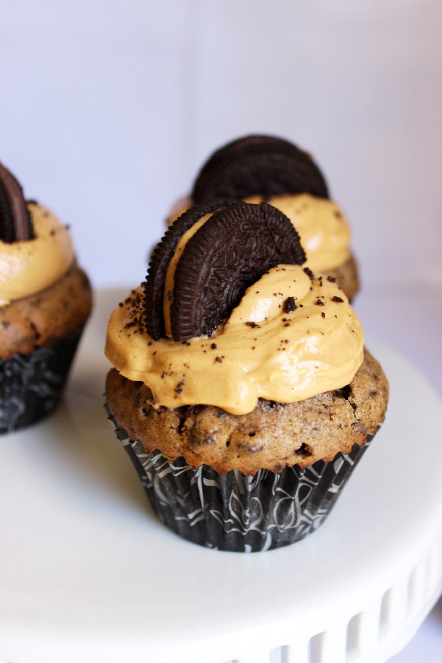 Reese's Peanut Butter Cup Oreo Cupcakes